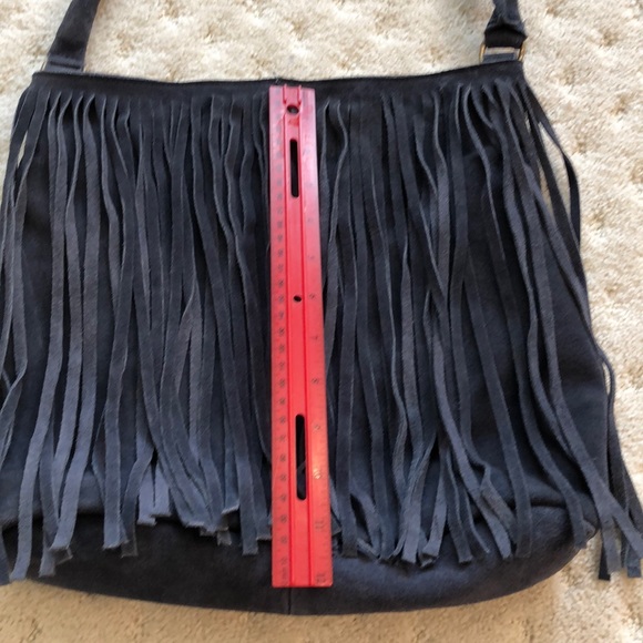Suede shoulder bag - Picture 7 of 12